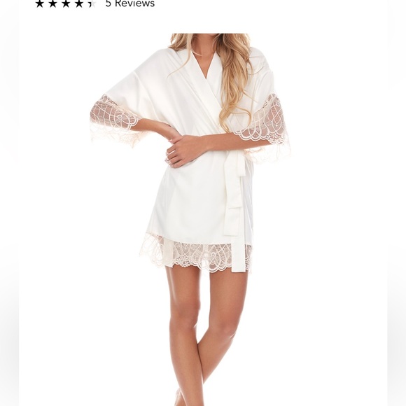 Flora nikrooz gabby satin kimono robe - Picture 5 of 9